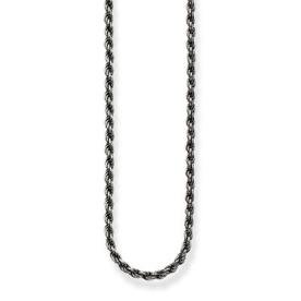 Thomas Sabo Feketített csavart ezüst nyaklánc 
