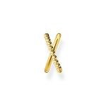 Thomas Sabo Fél pár aranyozott ezüst átlós bogyós fülgyűrű EC0023-413-39