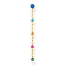 Thomas Sabo Fél pár aranyozott ezüst függő fülbevaló színes kővel H2194-488-7