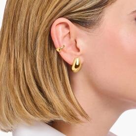 Thomas Sabo Fél pár aranyozott ezüst fülgyűrű szívvel EC0028-413-39