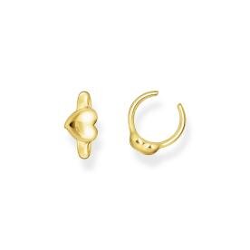 Thomas Sabo Fél pár aranyozott ezüst fülgyűrű szívvel EC0028-413-39