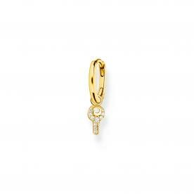 Thomas Sabo Fél pár aranyozott ezüst karika fülbevaló kulccsal CR701-414-14