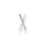 Thomas Sabo Fél pár átlós bogyós ezüst fülgyűrű EC0023-001-21