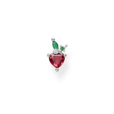 Thomas Sabo Fél pár eper formájú ezüst fülbevaló színes kövekkel H2193-699-7