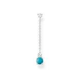 Thomas Sabo Fél pár ezüst függű fülbevaló türkizzel és cirkóniával H2180-405-17