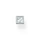 Thomas Sabo Fél pár ezüst fülbevaló szögletes fehér kővel H2256-051-14