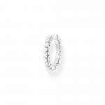 Thomas Sabo Fél pár ezüst fülgyűrű szívekkel EC0019-001-21