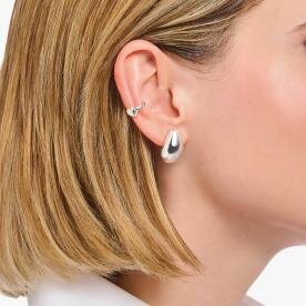 Thomas Sabo Fél pár ezüst fülgyűrű szívvel EC0028-001-21