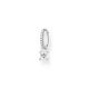 Thomas Sabo Fél pár ezüst karika fülbevaló cirkónia négyzettel CR699-051-14