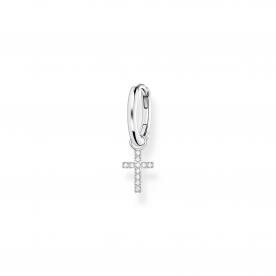 Thomas Sabo Fél pár ezüst karika fülbevaló kereszttel CR709-051-14