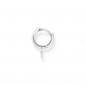 Thomas Sabo Fél pár ezüst karika fülbevaló szívvel CR696-001-21