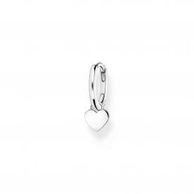 Thomas Sabo Fél pár ezüst karika fülbevaló szívvel CR696-001-21