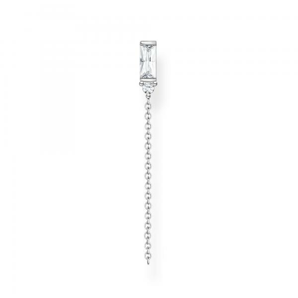 Thomas Sabo Fél pár ezüst négyzet és kör függő fülbevaló H2183-051-14
