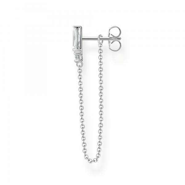 Thomas Sabo Fél pár ezüst négyzet és kör függő fülbevaló H2183-051-14