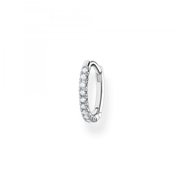 Thomas Sabo Fél pár közepes karika ezüst fülbevaló cirkóniával CR659-051-14