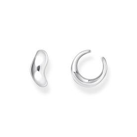 Thomas Sabo Fél pár organikus formájú ezüst fülgyűrű EC0030-001-21