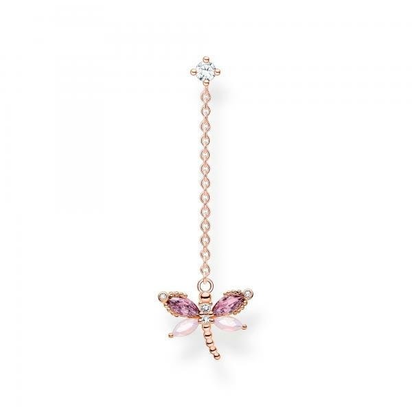 Thomas Sabo Fél pár rozé szitakötő függő fülbevaló H2187-321-7