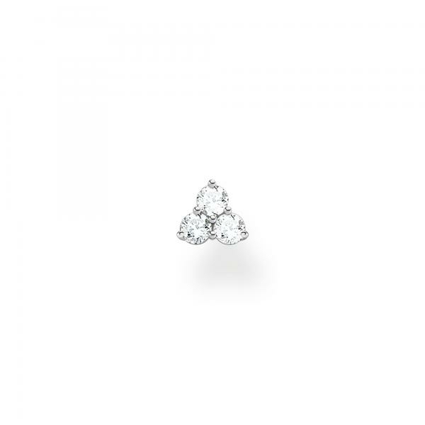 Thomas Sabo Fél pár tripla köves ezüst fülbevaló H2138-051-14