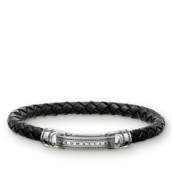 Thomas Sabo Férfi bőr karkötő zsanérzárral LB40-008-11