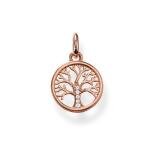 Thomas Sabo Filigrán fa 18K rosé arannyal bevont ezüst medál cirkóniával KC0002-416-14