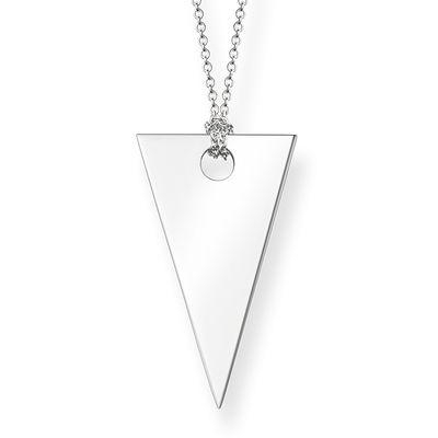 Thomas Sabo Háromszög medál ezüst nyaklánc KE1541-001-12-L80