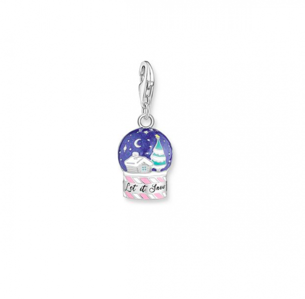 Thomas Sabo Hógömb téli tájjal ezüst charm 2063-664-7