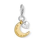 Thomas Sabo Hold és szív ezüst charm 1443-413-39