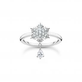 Thomas Sabo Hópelyhes ezüst gyűrű cirkóniával 