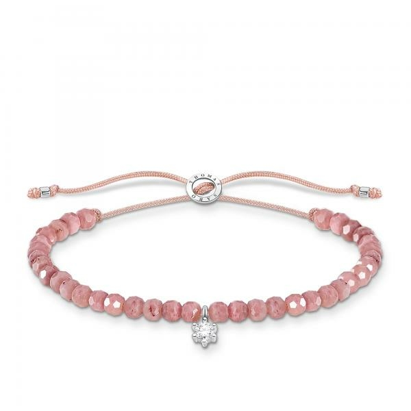 Thomas Sabo Jáspis állítható ezüst karkötő cirkóniával A1987-401-9-L20v