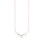 Thomas Sabo Jégkristály rozé nyaklánc cirkóniával KE2172-416-14-L45v