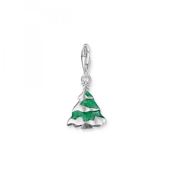 Thomas Sabo Karácsonyfa csillaggal ezüst charm 2198-390-7