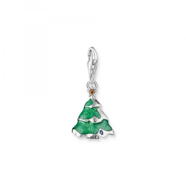 Thomas Sabo Karácsonyfa csillaggal ezüst charm 2198-390-7