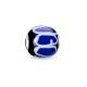 Thomas Sabo Kék fekete fehér üveg karma gyöngy K0251-017-1