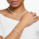 Thomas Sabo Kék jáde karkötő tűzzománc virággal A2094-496-1-L19V
