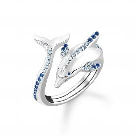 Thomas Sabo Kék köves delfin ezüst gyűrű 