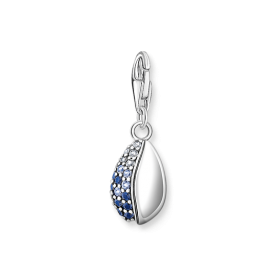 Thomas Sabo Kék köves kauri kagyló ezüst charm 1894-945-7