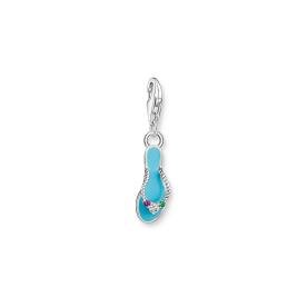 Thomas Sabo Kék strandpapucs ezüst charm 2025-914-7