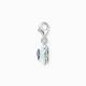 Thomas Sabo Kék virág tűzzománc ezüst charm 1916-496-1