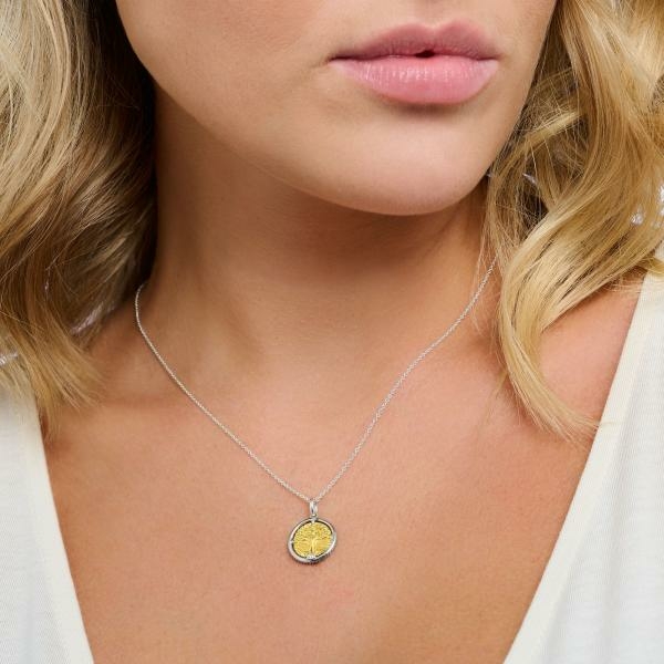 Thomas Sabo Kéttónusú családfa nyaklánc KE2137-849-7-L45v
