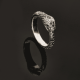 Thomas Sabo Kígyó ezüst gyűrű fekete kövekkel 