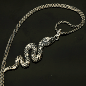 Thomas Sabo Kígyó ezüst medál fekete kövekkel PE945-643-11