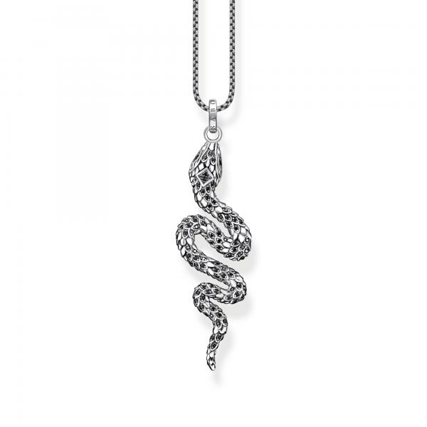 Thomas Sabo Kígyó ezüst medál fekete kövekkel PE945-643-11