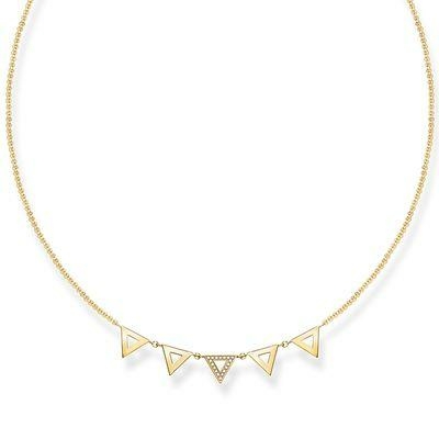 Thomas Sabo Kis háromszögek nyaklánc gyémánttal D_KE0009-924-14-L45