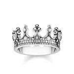 Thomas Sabo Korona ezüst gyűrű csillagokkal 