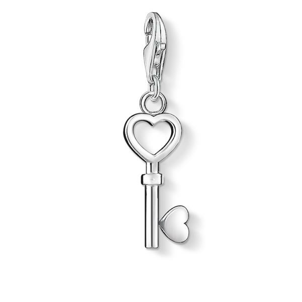 Thomas Sabo Kulcs szí­vvel ezüst charm 0888-001-12