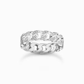 Thomas Sabo Láncszemes ezüst gyűrű cirkóniával 