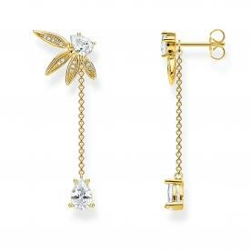 Thomas Sabo Levelek arany fülbevaló függő kővel H2105-414-14