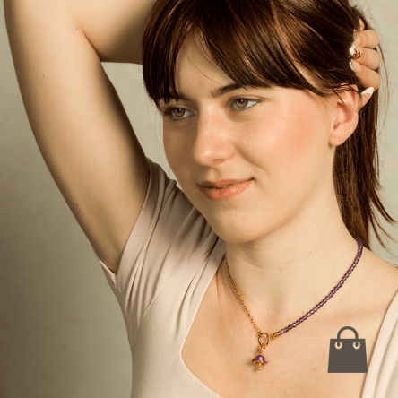 Thomas Sabo lila ékszer szett