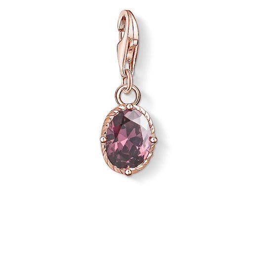 Thomas Sabo Lila kő rozé charm 1671-416-13