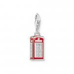 Thomas Sabo Londoni piros telefonfülke ezüst charm 2120-041-10